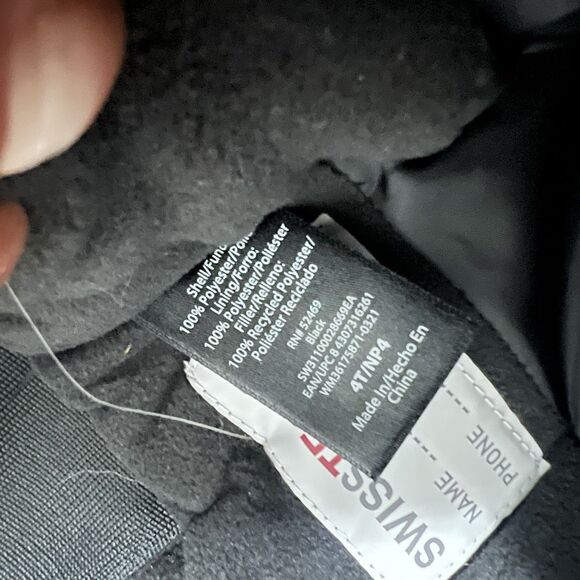 Swiss Tech Snow Suit Toddler 4T Black Ski Bibs Pants Overalls Insulated Outdoor - Picture 5 of 5